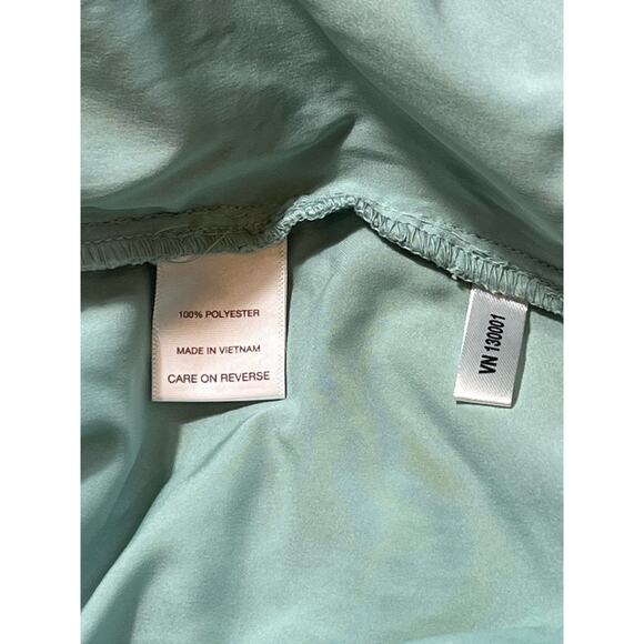 Eva Mendes NY&C Crochet Lace Midi Cocktail Dress Mint Green Petite‎ M NWT - Picture 13 of 15